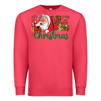 Cardinal Love Christmas With Santa Premium Sweatshirt - BundleAndBundleShop
