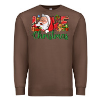 Chestnut Love Christmas With Santa Premium Sweatshirt - BundleAndBundleShop
