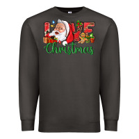 Smoke Love Christmas With Santa Premium Sweatshirt - BundleAndBundleShop