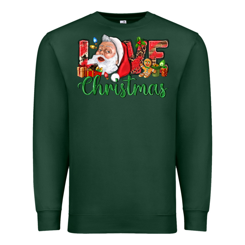 Love Christmas With Santa Premium Sweatshirt by BundleAndBundleShop | Teevron