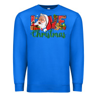 True Royal Love Christmas With Santa Premium Sweatshirt - BundleAndBundleShop