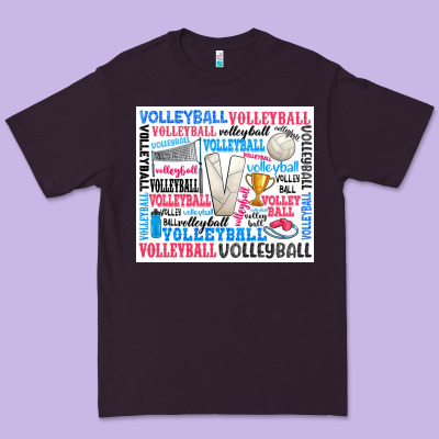 Volleyball Premium Tee Designed By Zillion Design Studio