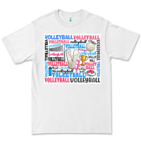 White volleyball Premium Tee - Zillion Design Studio