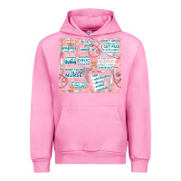 Fuchsia Pink funny nurse Urban Hoodie - TumblerDesignByShophia