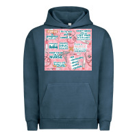 Pigment Midnight Navy funny nurse Urban Hoodie - TumblerDesignByShophia