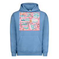 Pigment Pebble Blue funny nurse Urban Hoodie - TumblerDesignByShophia