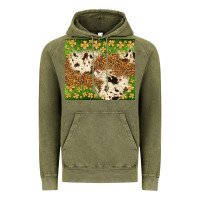 Vintage Olive St. Patrick's Day shamrock tumbler Vintage Hoodie - Neo Western