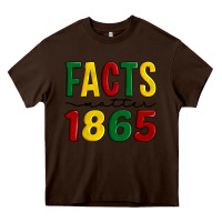 Chocolate Brown facts matter 1865 Heavy Core Tee - Artiststas