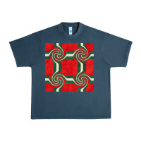 Midnight Navy retro christmas seamless pattern Urban Heavy Tee - BundleAndBundleShop