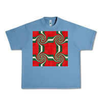 Pebble Blue retro christmas seamless pattern Urban Heavy Tee - BundleAndBundleShop