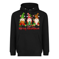 Black merry christmas gnomes Heavyweight Hoodie - MaliasSmallBusiness