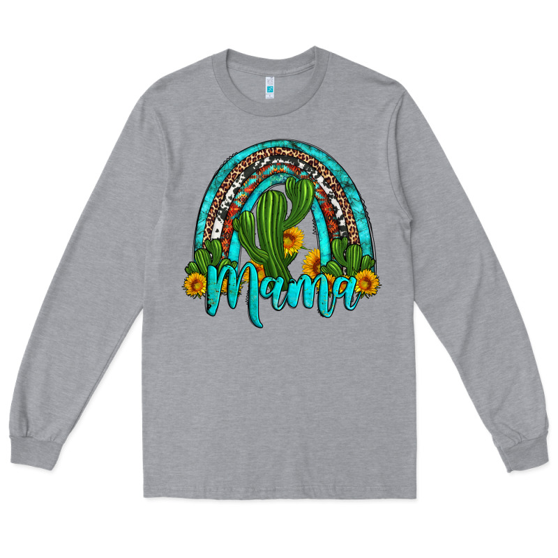 Western Cactus And Sunflower Mama Rainbow Long Sleeve Tee by Artiststas | Teevron