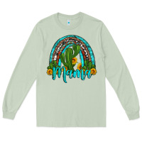 Matcha western cactus and sunflower mama rainbow Long Sleeve Tee - Artiststas