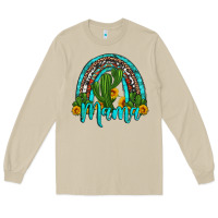 Mushroom western cactus and sunflower mama rainbow Long Sleeve Tee - Artiststas