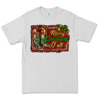 Dove Grey Merry Christmas Y'all Boots Premium Tee - RanaPortraitStore