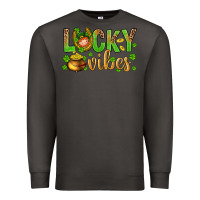 Smoke St. Patricks day lucky vibes Premium Sweatshirt - BundleAndBundleShop