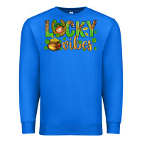 True Royal St. Patricks day lucky vibes Premium Sweatshirt - BundleAndBundleShop