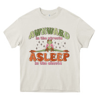 Cream awkward in the streets asleep in the sheets Heavy Core Tee - MaliasSmallBusiness