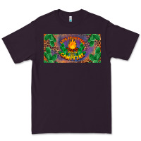 Plum life is better around the campfire license plate Premium Tee - BarkalooDesign