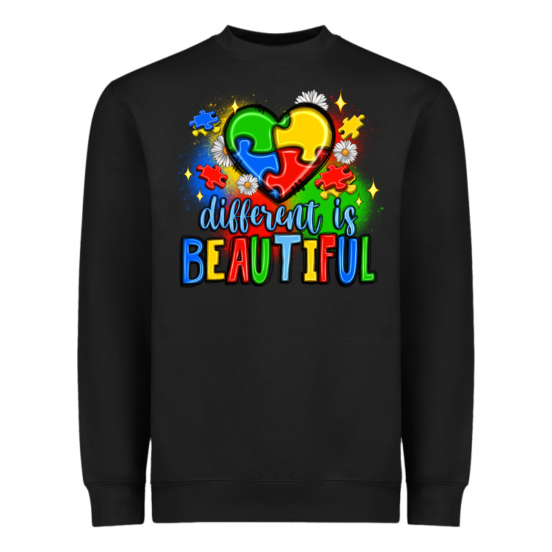Different Is Beautiful Heavyweight Sweatshirt by JahusDesignShop | Teevron