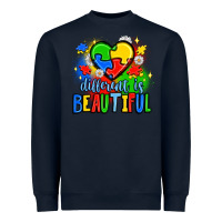 Navy different is beautiful Heavyweight Sweatshirt - JahusDesignShop
