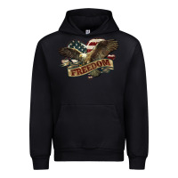 Black Freedom America Eagle 4th of july Urban Hoodie - HowdyJamesFarm