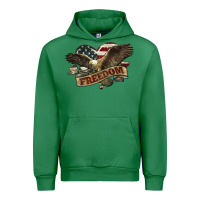 Emerald Freedom America Eagle 4th of july Urban Hoodie - HowdyJamesFarm