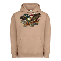 Pigment Burro Freedom America Eagle 4th of july Urban Hoodie - HowdyJamesFarm
