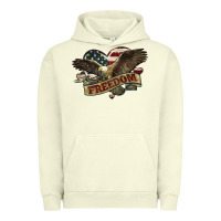 Pigment Pistachio Freedom America Eagle 4th of july Urban Hoodie - HowdyJamesFarm