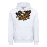 White Freedom America Eagle 4th of july Urban Hoodie - HowdyJamesFarm