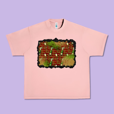 Christmas Champagne Background Urban Heavy Tee Designed By Bundleandbundleshop