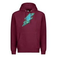 Burgundy Turquoise Lightning Premium Hoodie - Bettercallsaul