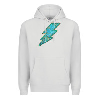 Dove Grey Turquoise Lightning Premium Hoodie - Bettercallsaul
