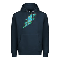 Navy Turquoise Lightning Premium Hoodie - Bettercallsaul