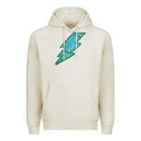Oatmeal Heather Turquoise Lightning Premium Hoodie - Bettercallsaul