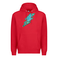Red Turquoise Lightning Premium Hoodie - Bettercallsaul
