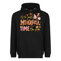 Black its the most wonderful time of the year Heavyweight Hoodie - MaliasSmallBusiness