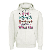 Oatmeal Heather if my mouth doesn't say it my face totally will Zipper Hoodie - MaliasSmallBusiness