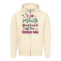 Sandshell if my mouth doesn't say it my face totally will Zipper Hoodie - MaliasSmallBusiness