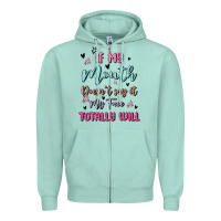 Seafoam if my mouth doesn't say it my face totally will Zipper Hoodie - MaliasSmallBusiness
