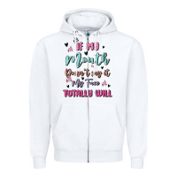 White if my mouth doesn't say it my face totally will Zipper Hoodie - MaliasSmallBusiness