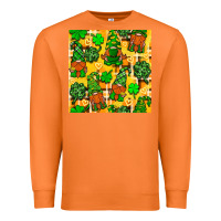 Carrot St. Patricks gnomies seamless pattern Premium Sweatshirt - BundleAndBundleShop