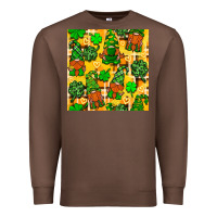 Chestnut St. Patricks gnomies seamless pattern Premium Sweatshirt - BundleAndBundleShop