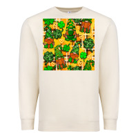 Sandshell St. Patricks gnomies seamless pattern Premium Sweatshirt - BundleAndBundleShop