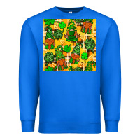 True Royal St. Patricks gnomies seamless pattern Premium Sweatshirt - BundleAndBundleShop