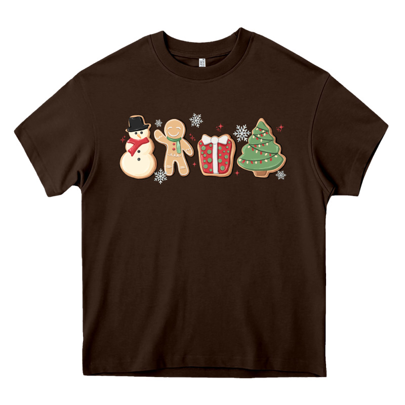Christmas Gingerbread Cookies Heavy Core Tee by MaliasSmallBusiness | Teevron