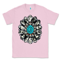 Bubblegum Pink cowhide aztec gemstone Classic Tee - RanaPortraitStore