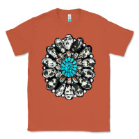 Copper cowhide aztec gemstone Classic Tee - RanaPortraitStore