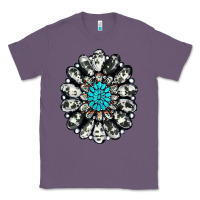 Lavender cowhide aztec gemstone Classic Tee - RanaPortraitStore