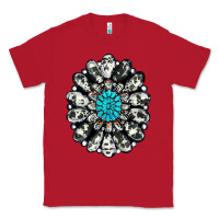 Red cowhide aztec gemstone Classic Tee - RanaPortraitStore